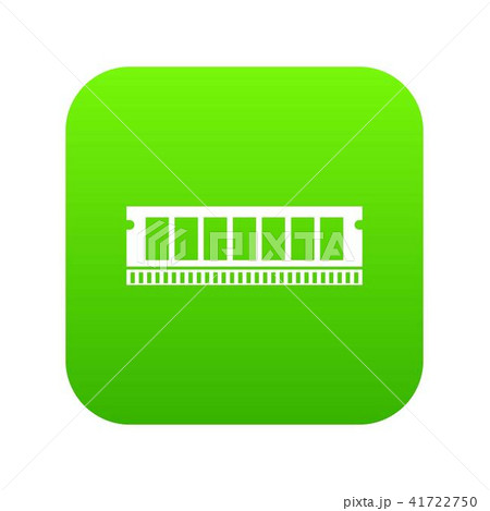 DVD RAM module for the personal computer icon digital green 41722750