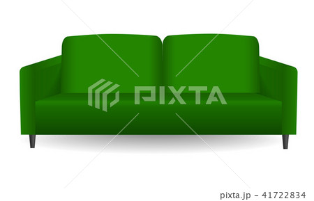 Green modern sofa mockup, realistic style Green modern sofa mockup, realistic style 41722834
