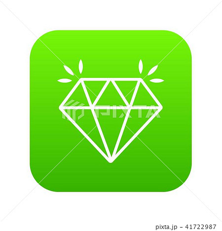 Mine diamond icon green vector 41722987
