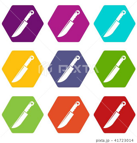 Knife icons set 9 vector Knife icons set 9 vector 41723014
