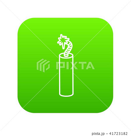 Mine dynamite icon green vector 41723182