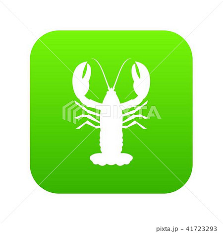 Crayfish icon digital green 41723293