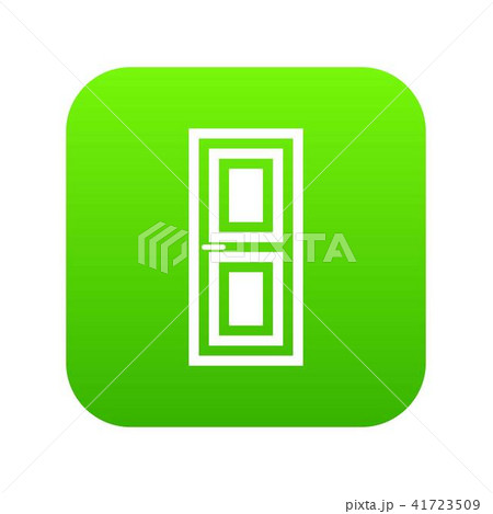 Door icon digital green 41723509