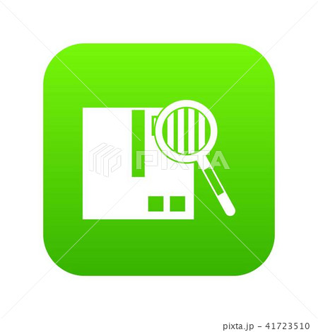 Quality control icon digital green 41723510