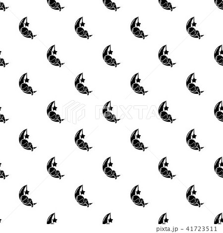 Sleeping girl pattern vector seamless 41723511