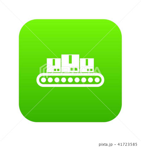Belt conveyor with load icon digital green 41723585