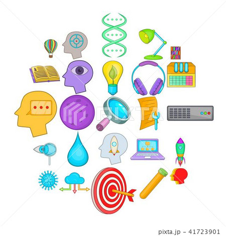 Wheeze icons set, cartoon style Wheeze icons set, cartoon style 41723901