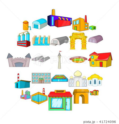 Form icons set, cartoon style 41724096