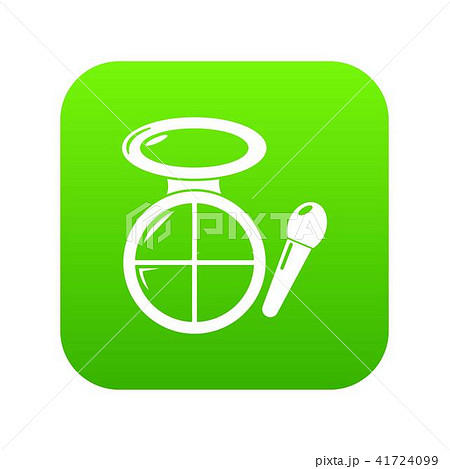 Face powder multicolor icon green vector 41724099