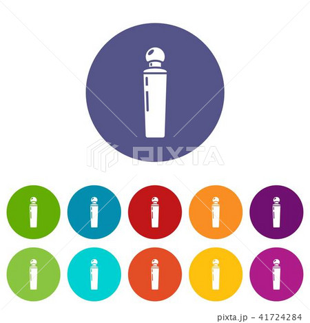 Perfume bottle tokyo icons set vector color Perfume bottle tokyo icons set vector color 41724284