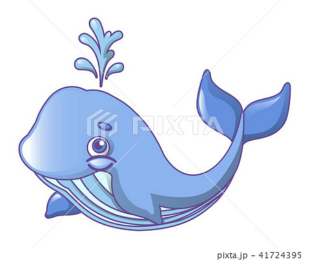 Fin Whale Icon Cartoon Styleのイラスト素材