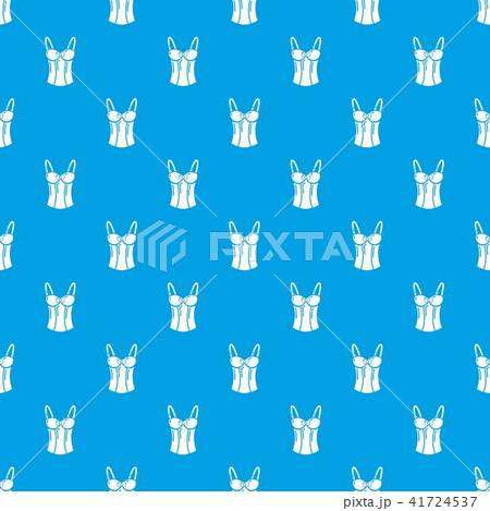 Brassiere top pattern vector seamless blue 41724537