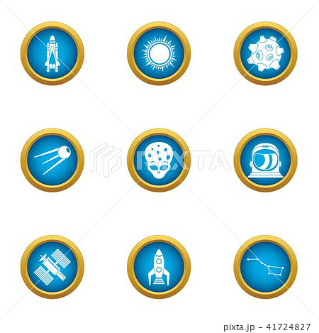 Space business icons set, flat style Space business icons set, flat style 41724827