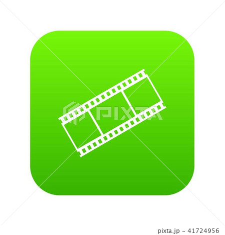 Film with frames icon digital green 41724956