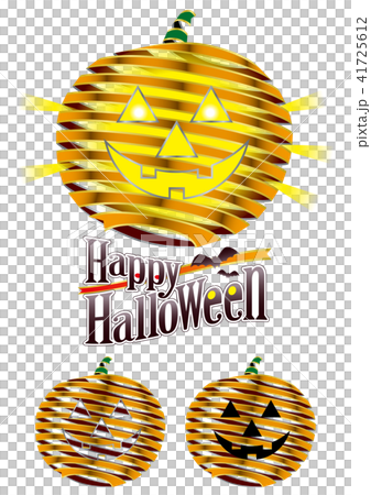 ベクター イラスト デザイン ハロウィン かぼちゃ ジャックランタン リボンのイラスト素材