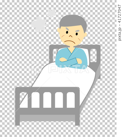 be hospitalized, admitted patient, bed - Stock Illustration [41727047 ...