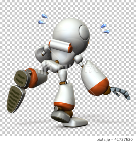 慌てて転びそうなロボット 41727620