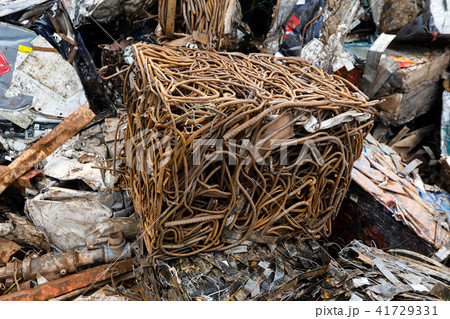 Closeup of scrap metal for recycling ,old steel, Closeup of scrap metal for recycling ,old steel, 41729331