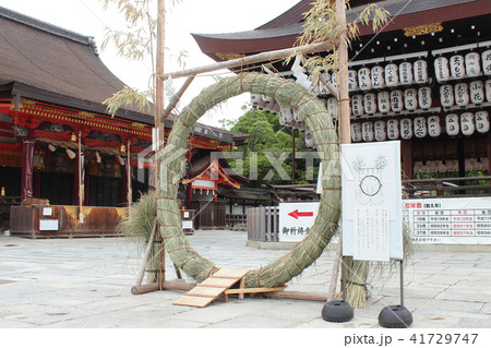 京都　八坂神社　茅の輪くぐり 41729747