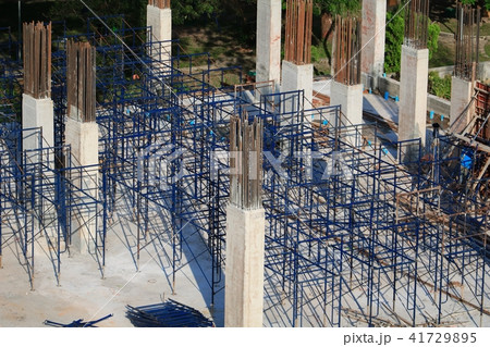 work construction and scaffold in site workplace  41729895