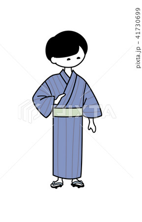 浴衣姿の男性 2 のイラスト素材 浴衣姿の男性 2 のイラスト素材