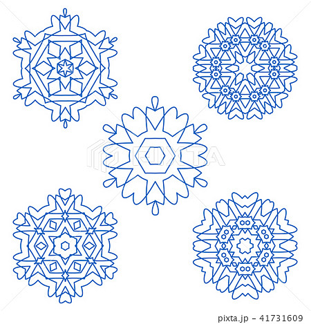 Set of decorative snowflakes 41731609