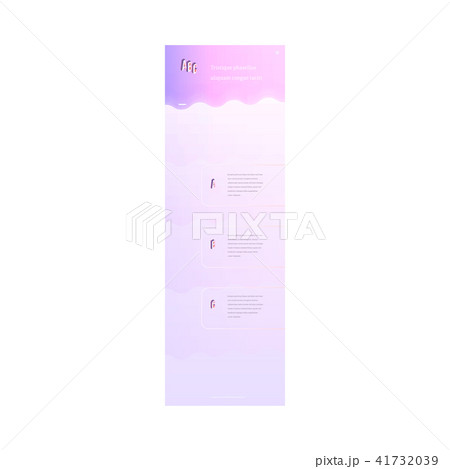 Vector landing page trendy vibrant gradient Vector landing page trendy vibrant gradient 41732039