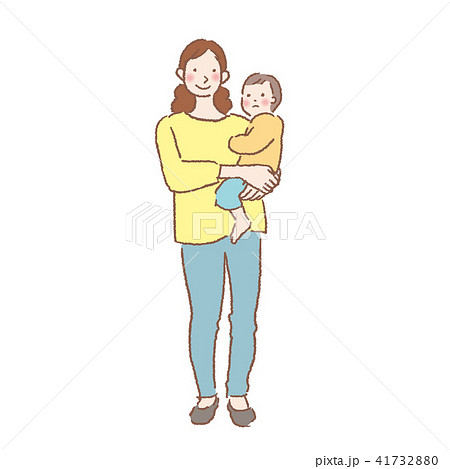 親子 赤ちゃん 抱っこ イラストのイラスト素材 41732880 Pixta
