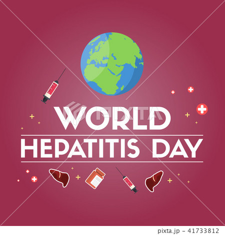 World hepatitis day greeting card 41733812