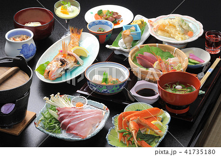 温泉宿の食事　和食の集合 41735180
