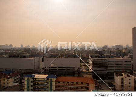 Downtown cityscape urban skyline in the smok 41735251