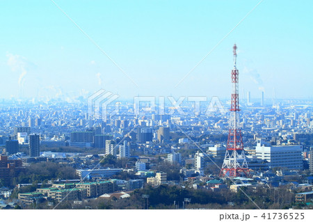 名古屋市 東山スカイタワーから見た名古屋市南西方向の風景 名古屋市 東山スカイタワーから見た名古屋市南西方向の風景 41736525