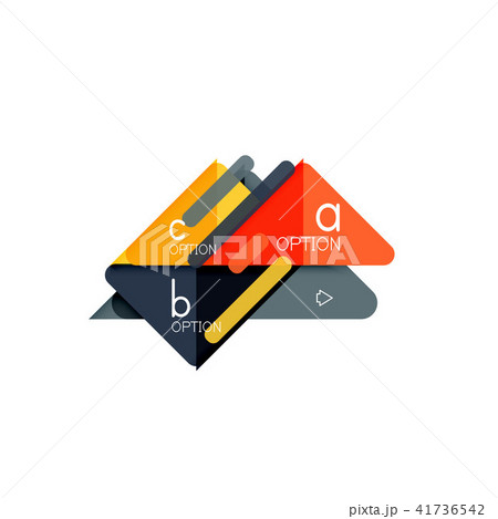 Triangle data visualization design, option infographic layout 41736542