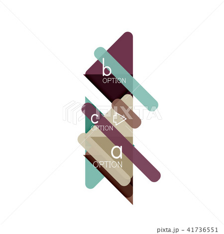 Triangle data visualization design, option infographic layout 41736551