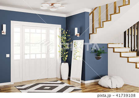 Interior of modern hall 3d rendering 41739108