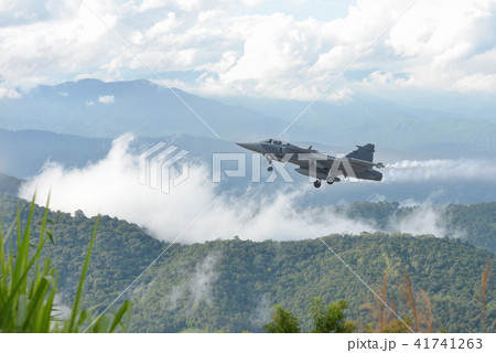 Gripen aircraft over the horizon. Gripen aircraft over the horizon. 41741263