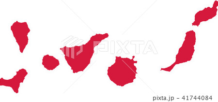 Canary Islands map silhouette 41744084
