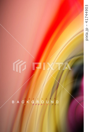Fluid liquid colors design, colorful marble or plastic wavy texture background, glowing multicolored 41744903