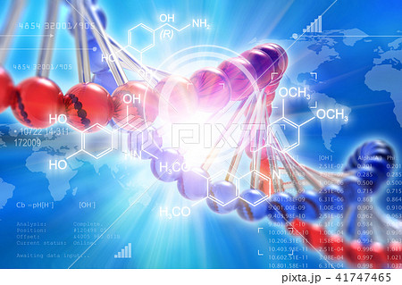 DNA genetic research science concept DNA genetic research science concept 41747465