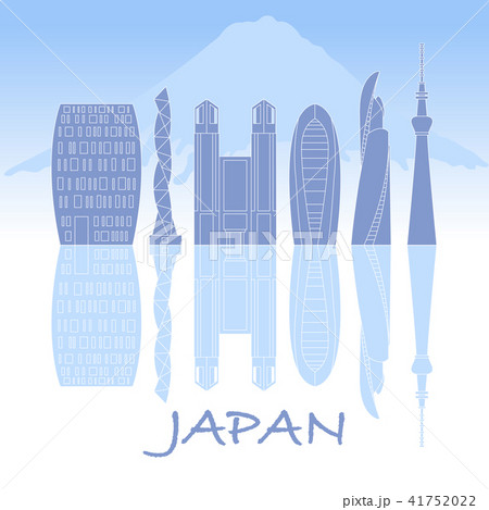 Unusual Japanese architecture Mount Fuji. 41752022