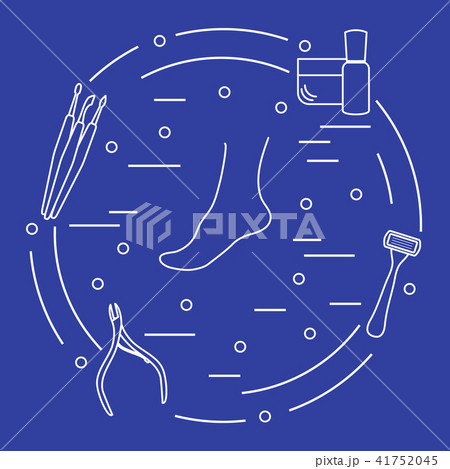 Pedicure tools and products for beauty and care 41752045