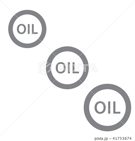 Stylized icon of the three inscription oil 41753674