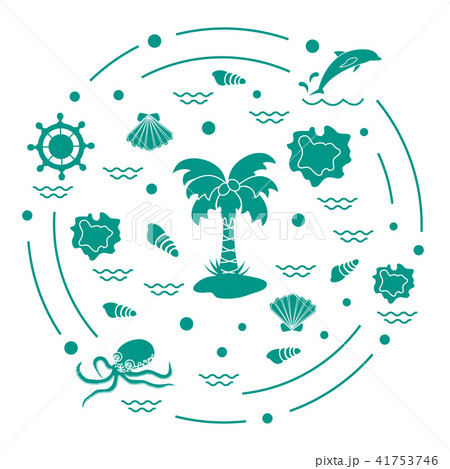 different objects related to tourism and outdoor different objects related to tourism and outdoor 41753746