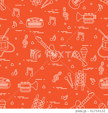 Vector pattern of sheet music and different Vector pattern of sheet music and different 41754132