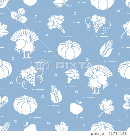 Happy Thanksgiving cartoon pattern 41754148