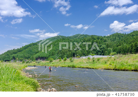 鮎友釣り風景 41758730