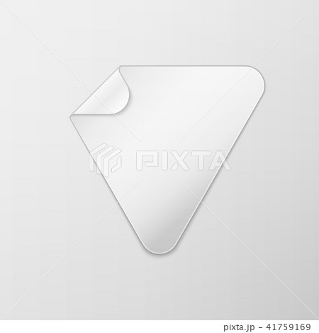 White triangle peel off paper sticker White triangle peel off paper sticker 41759169