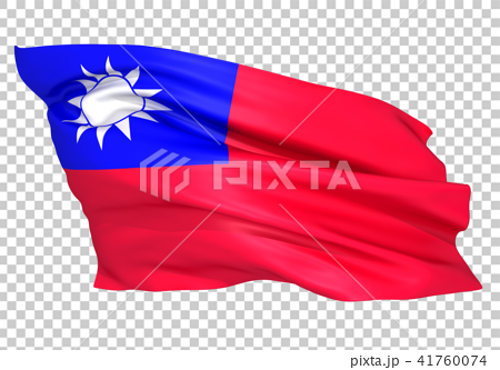 台湾国旗 图库插图