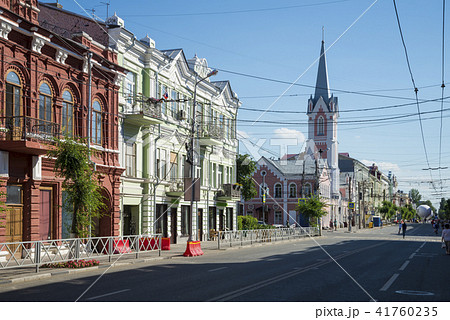 Historical street named after Kuibyshev in Samara, Russia. On a Sunny summer day. 29 June 2018 Historical street named after Kuibyshev in Samara, Russia. On a Sunny summer day. 29 June 2018 41760235