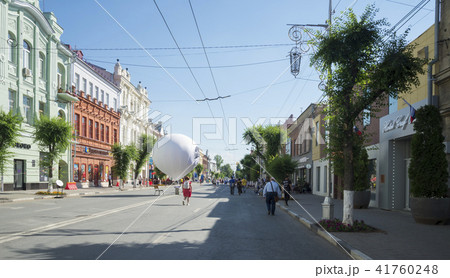 Historical street named after Kuibyshev in Samara, Russia. On a Sunny summer day. 29 June 2018 Historical street named after Kuibyshev in Samara, Russia. On a Sunny summer day. 29 June 2018 41760248